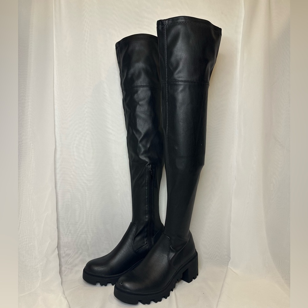 (Never Used) Sleek Black Over-the-Knee Boots